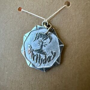 Silver Happy Birthday Pendant